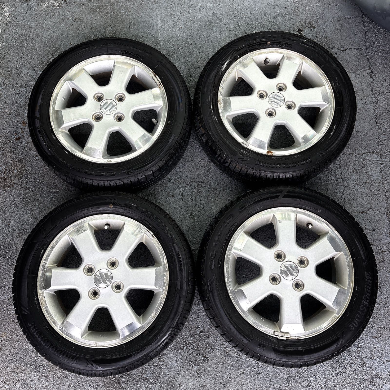 送料無料】スズキ エブリィ 純正ホイールタイヤセット 165/60R14