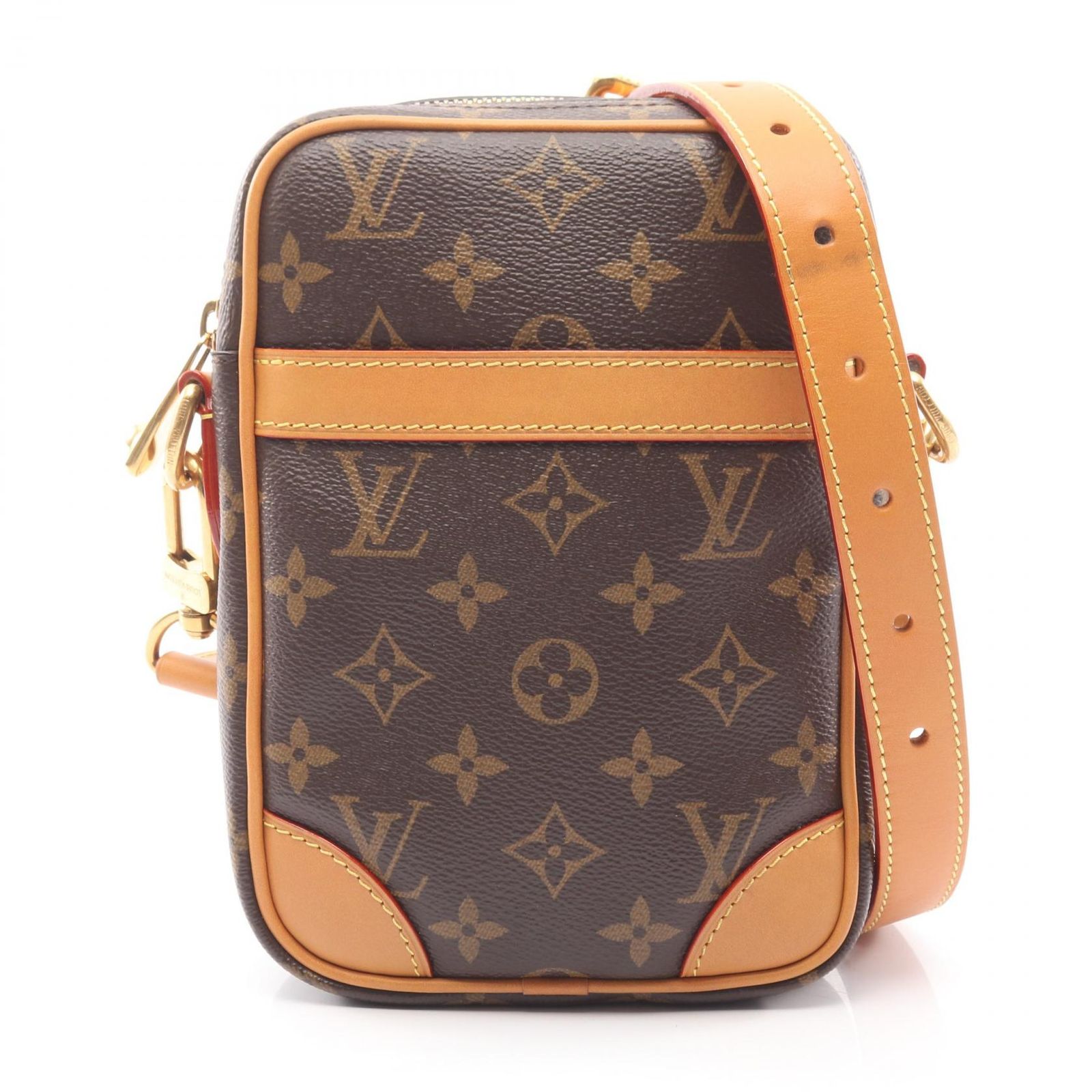 ルイ ヴィトン LOUIS VUITTON ハンドバッグ ダヌーブ M 14013 PVCコーティングキャンバス レザー レディース A