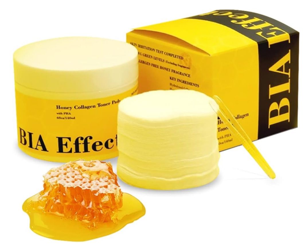 BIA Effect ビアエフェクト はちみつコラーゲントナーパッド |140 ml 3点セット 韓国コスメ ヴィーガン認証済み パッケージ汚れ有 不可
