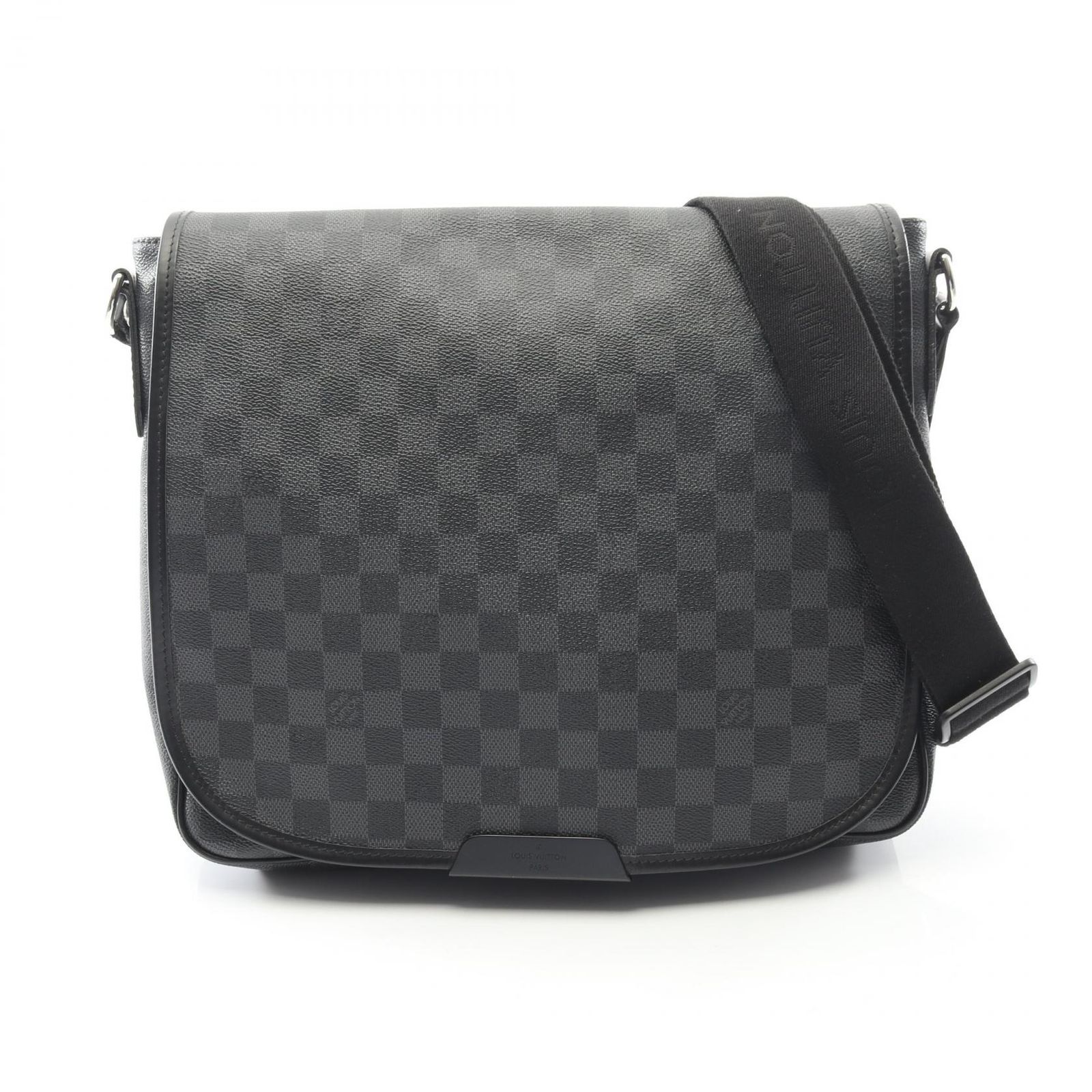 ルイ ヴィトン LOUIS VUITTON ショルダーバッグ ダニエルMM N 58029 PVCコーティングキャンバス レザー メンズ B