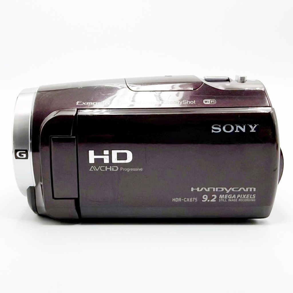 ソニー SONY デジタルHDビデオカメラレコーダー HDR-CX675 TC ボルドー