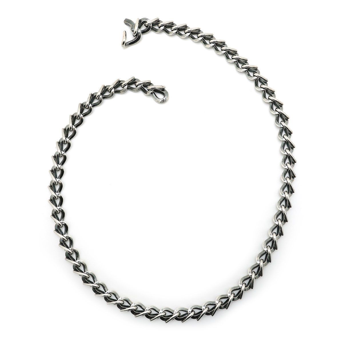 TIFFANY-Co. ティファニー フォージ ミディアム リンク ネックレス Ag 925 22インチ いぶし仕上げ シルバーアクセサリー ペンダント メンズ レディース