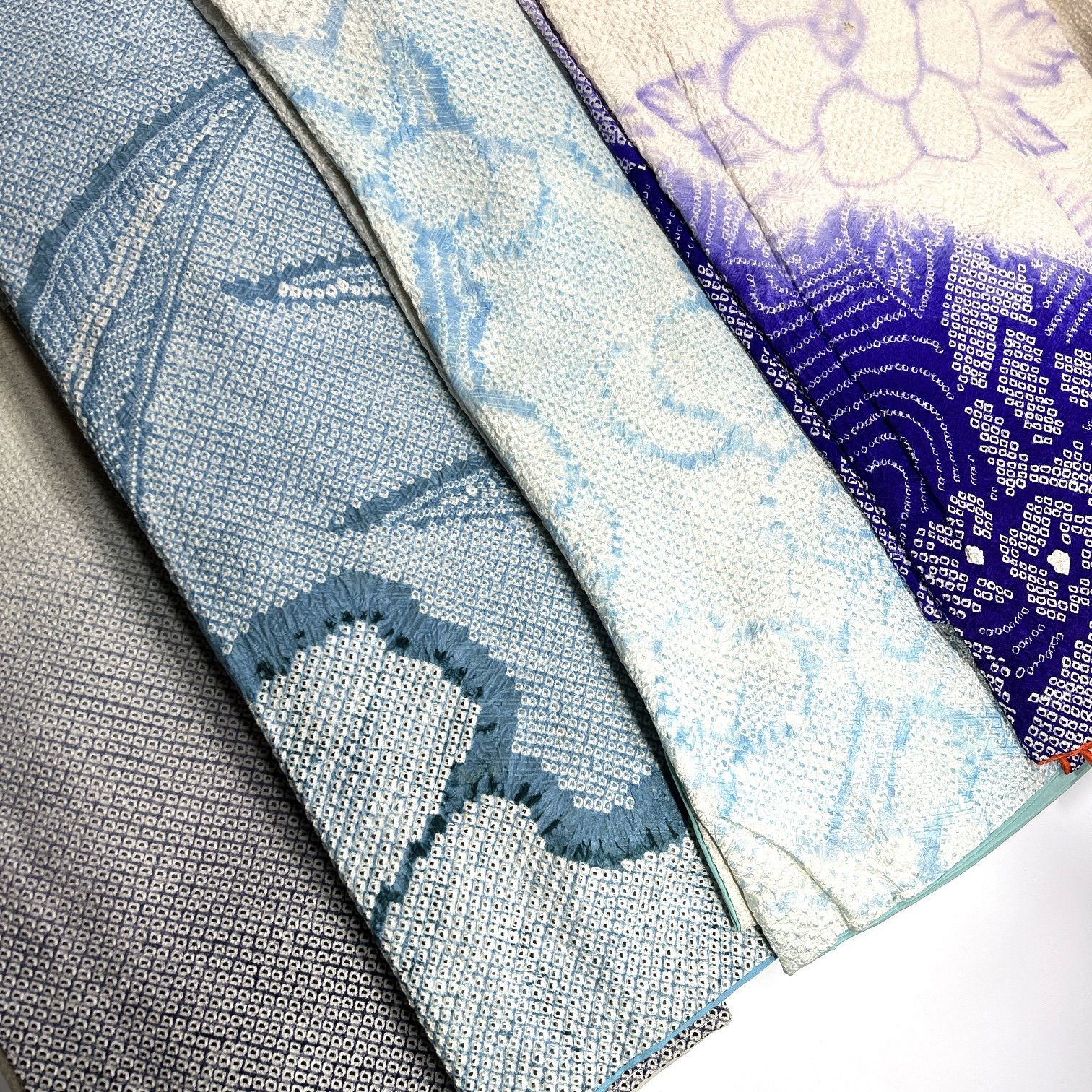 絞り着物 正絹 着物まとめ売り 同梱 リメイク用 着付け練習用 A 047