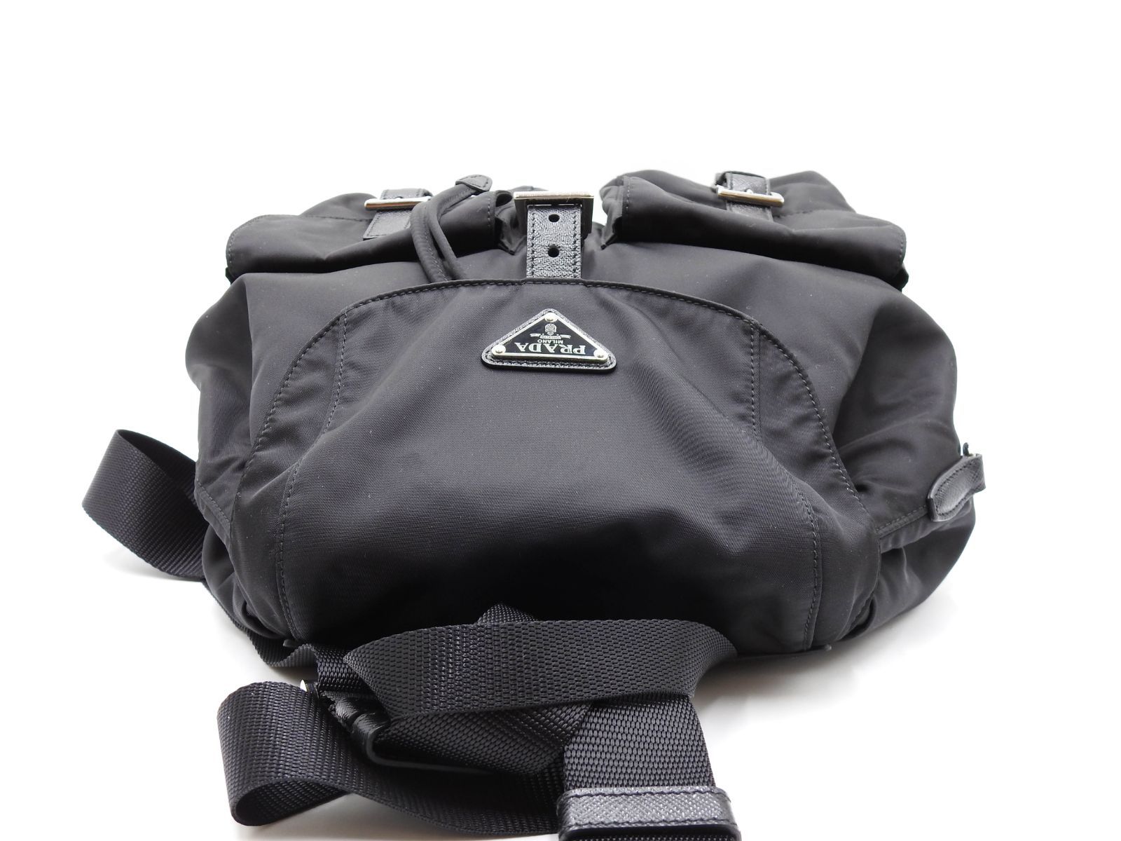 プラダ VELA ヴェラナイロン サフィアーノレザー リュックサック