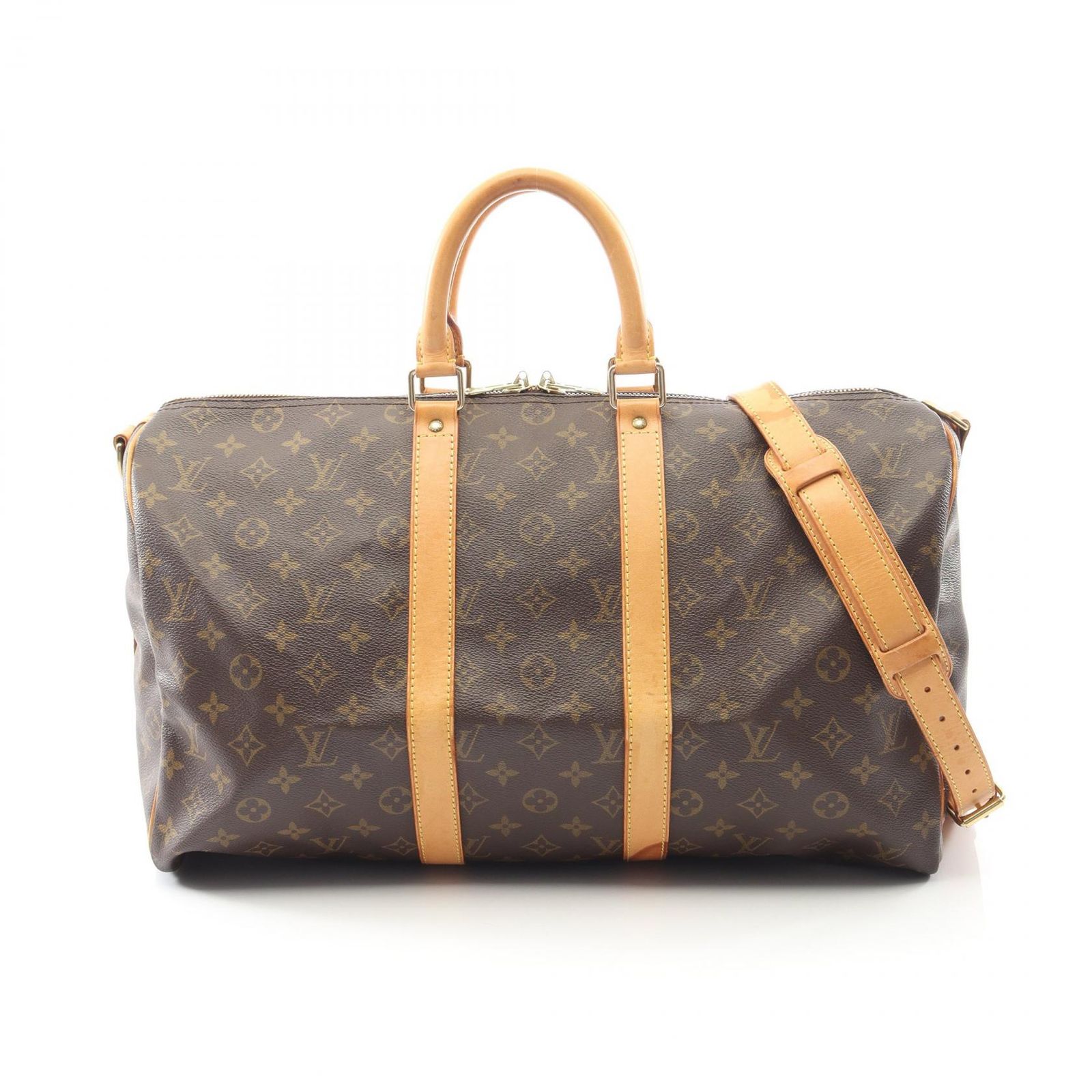 ルイ ヴィトン LOUIS VUITTON ボストンバッグ キーポル バンドリエール45 M 41418 PVCコーティングキャンバス レザー キーボル ユニセックス B