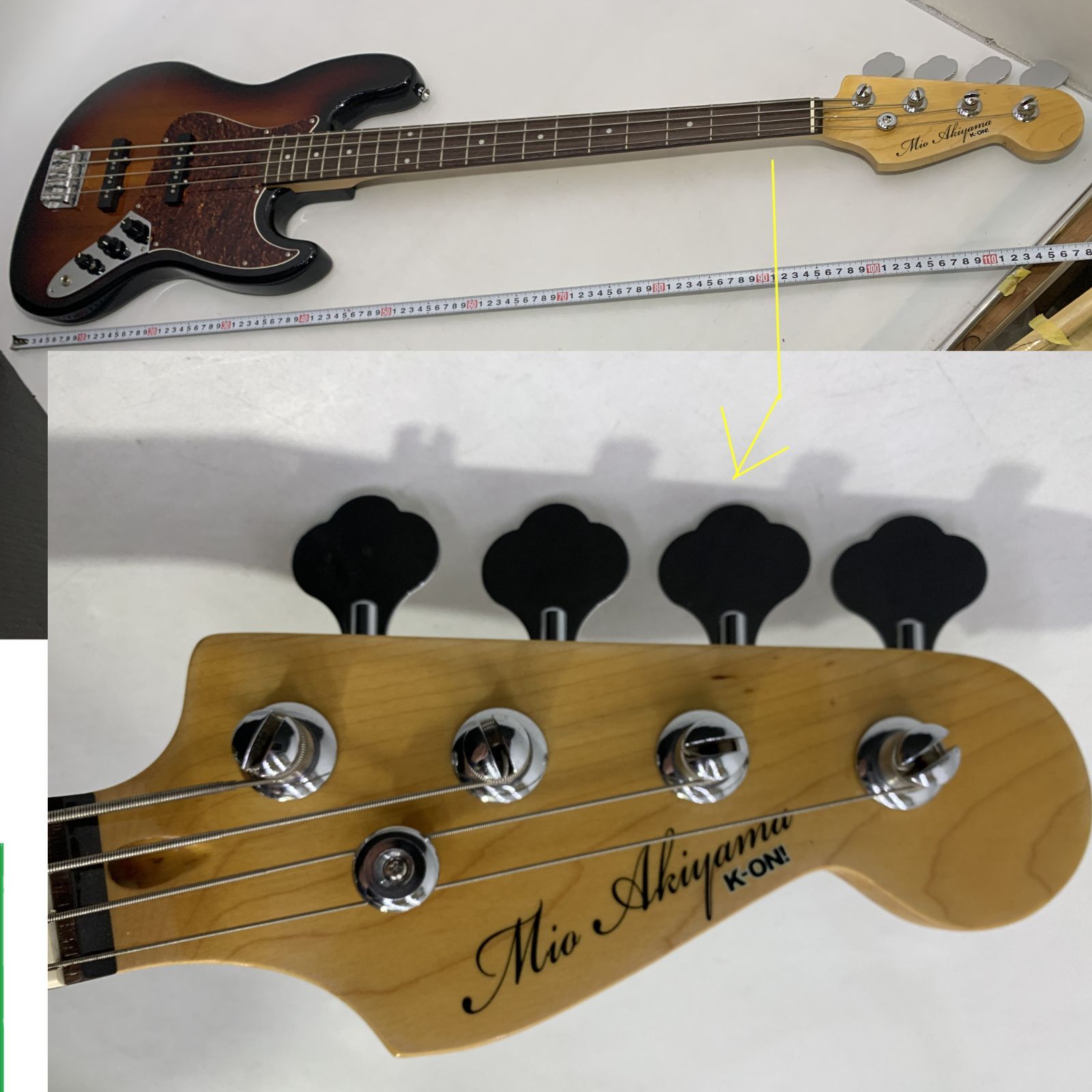 扱い 楽器 エレキベース K ON! KJB mio model アニメ けいおん 秋山澪 モデル 右利き インドネシア製
