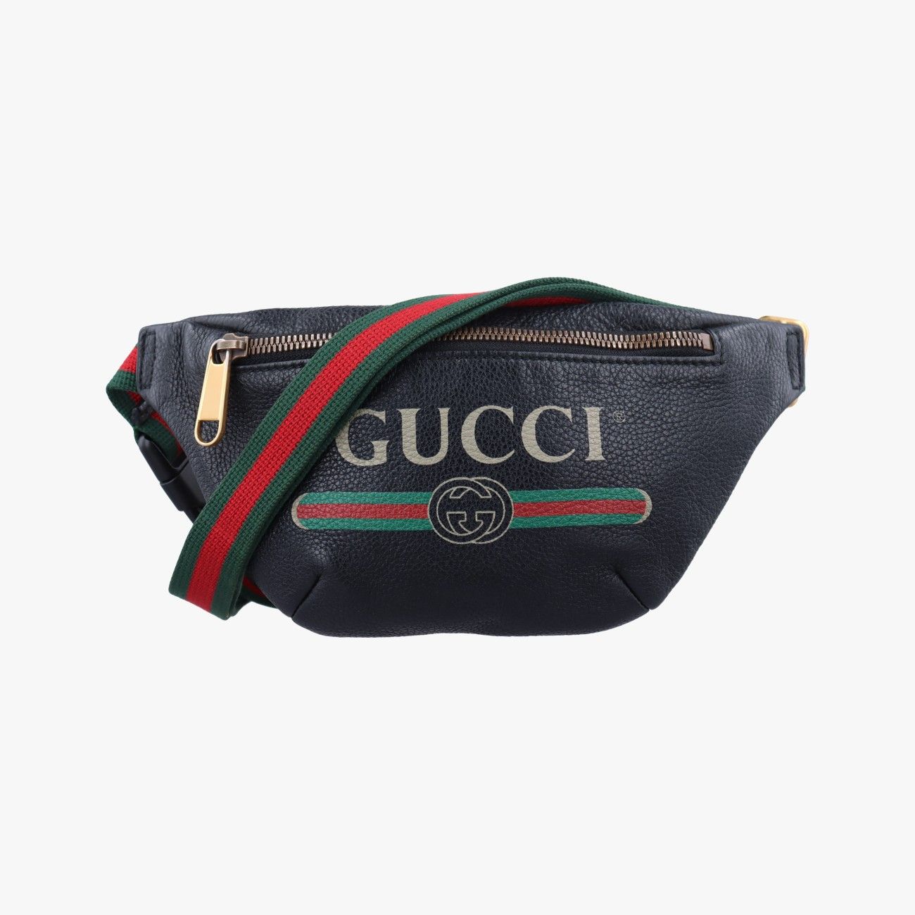 グッチGucciグッチプリント ブラック レザー 527792