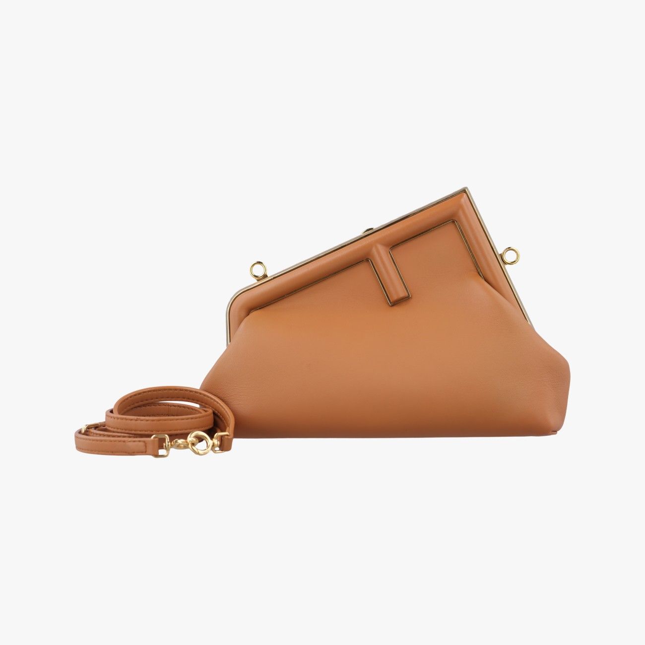 フェンディFendiファースト スモール ブラウン レザー 8 BP 129 ABVE 219-8241