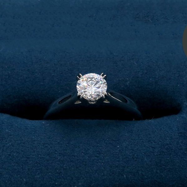 ハリーウィンストン ラウンドソリティアリング/D0.50ct#8近辺 【無料