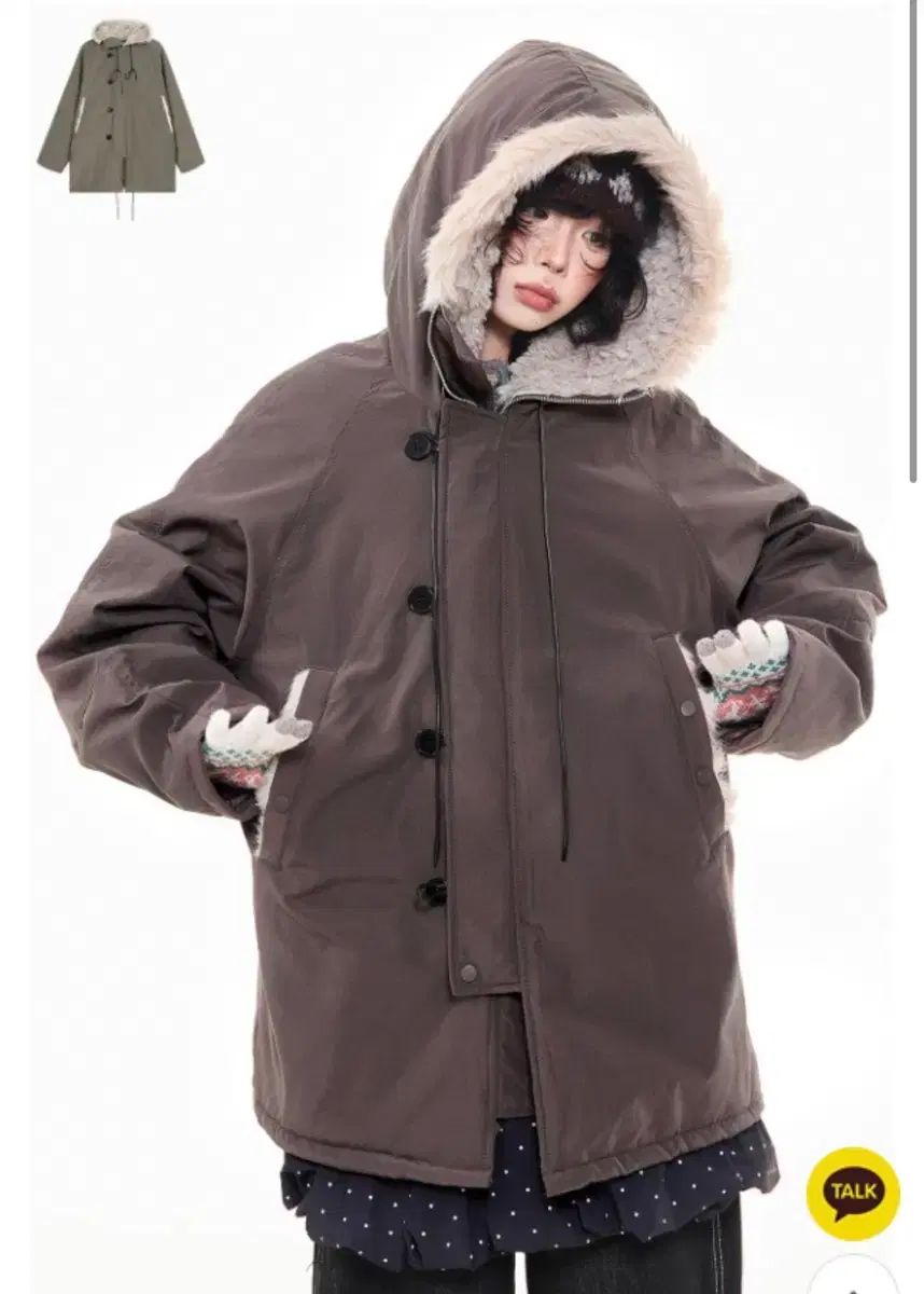 アサキ プレジャーズ マウンテンパーカー ブラウン m