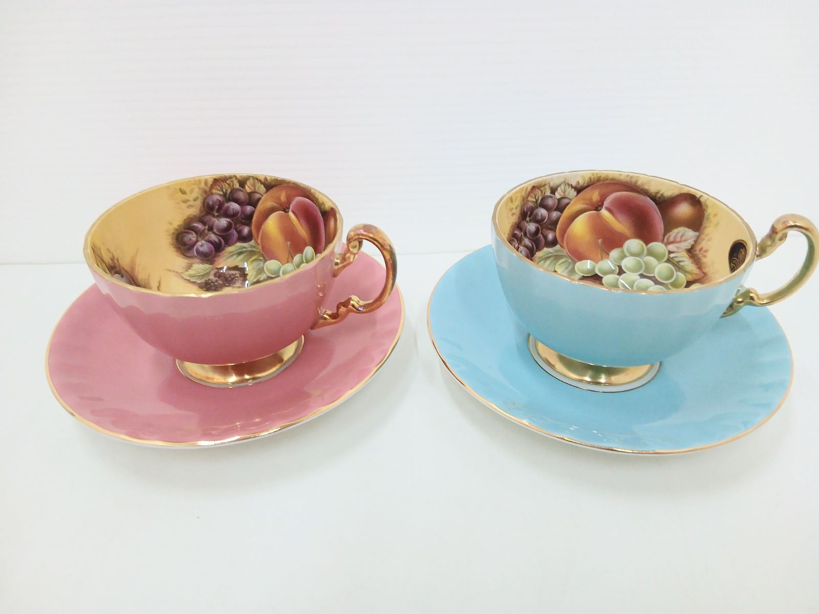 エインズレイ AYNSLEY オーチャード ゴールド カップ ソーサー 2客セット