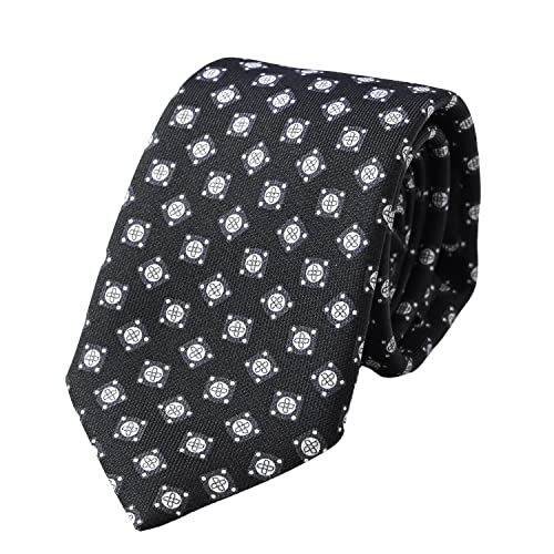 ダンヒル ネクタイ メンズ ブラック 大剣幅8 cm シルク プリントガスケット MADE IN ITALY 並行輸入品 m