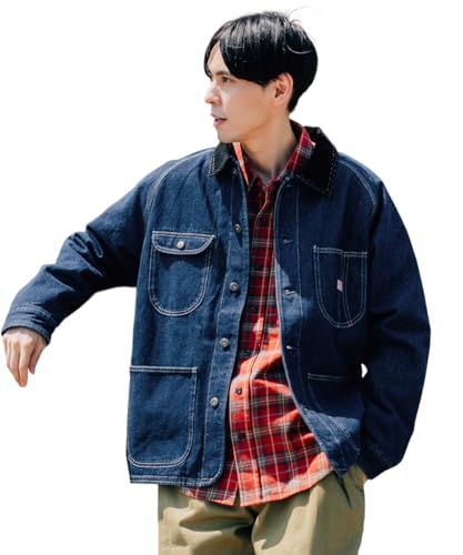 クリフメイヤー ジャケット アウター カバー オール 裏起毛 デニム メンズ m