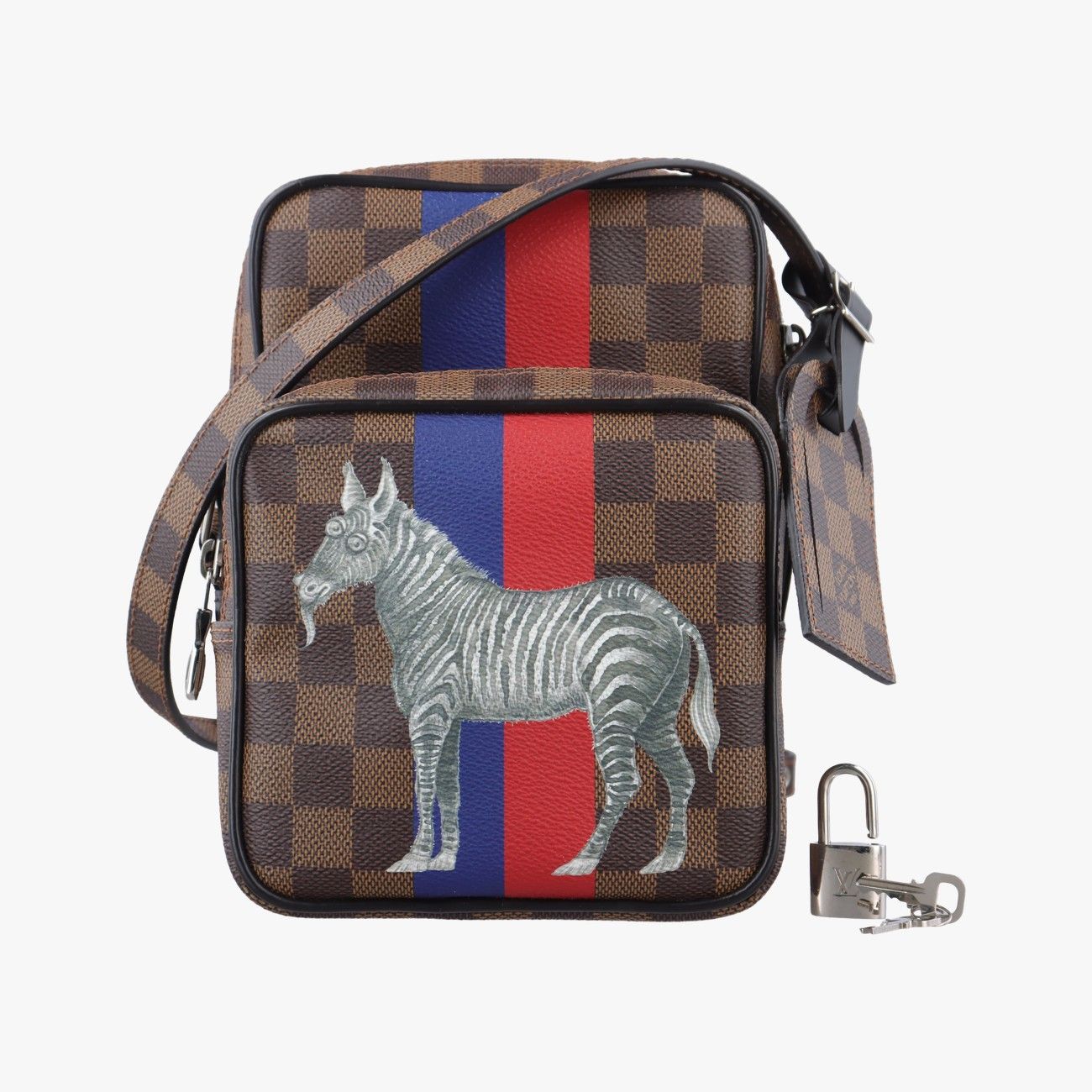 ルイヴィトンLouis Vuittonアマゾン チャップマン エベヌ×マルチカラー ダミエ サバンナ N 42703 TR 4166