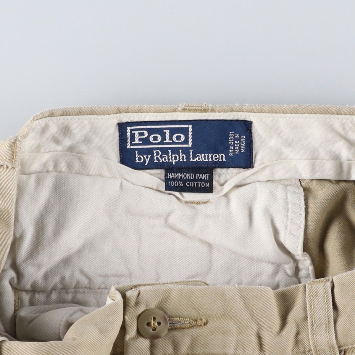  古着 ラルフローレン Ralph Lauren POLO by HAMMOND PANT ツータック チノパンツ メンズw 36相当|eaa 606690 その他 メンズ