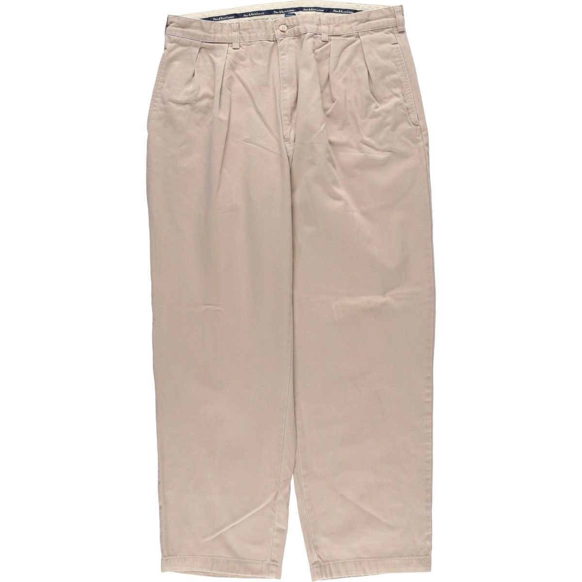 古着 ラルフローレン Ralph Lauren POLO ツータック チノパンツ メンズw 36相当|eaa 606905