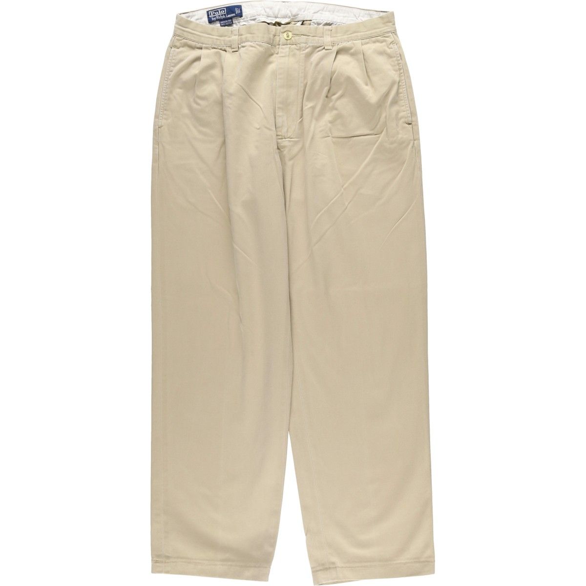 古着 ラルフローレン Ralph Lauren POLO by ツータック チノパンツ メンズw 33相当|eaa 606902