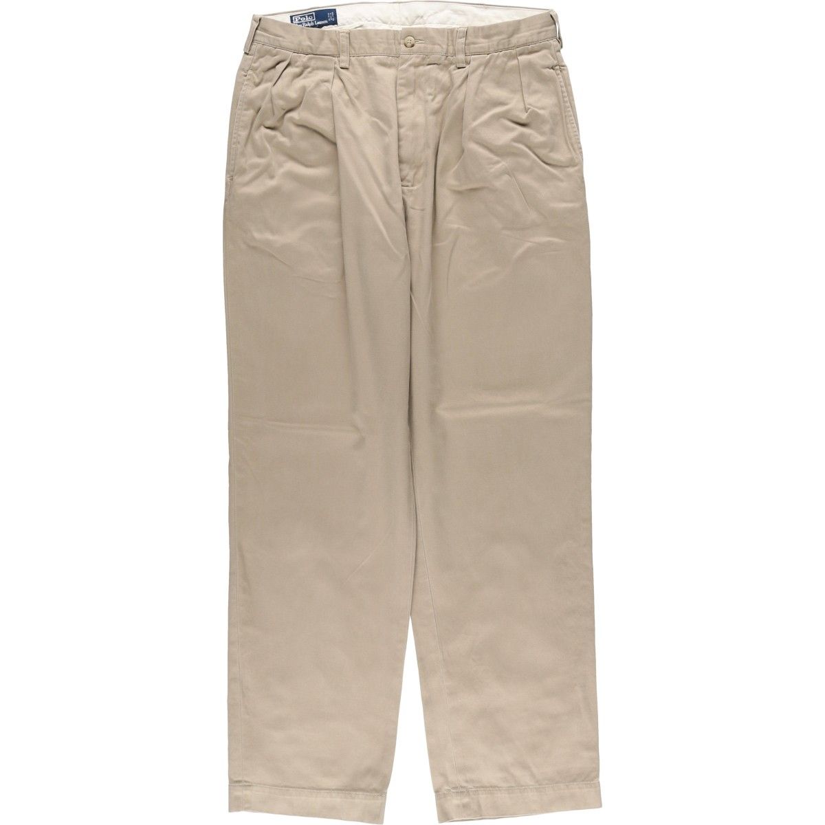 古着 ラルフローレン Ralph Lauren POLO by ANDREW PANT ツータック チノパンツ メンズw 34相当|eaa 606906