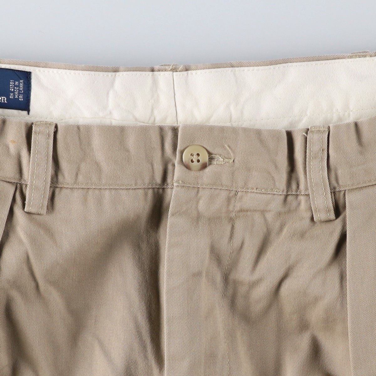 ツータック チノパンツ