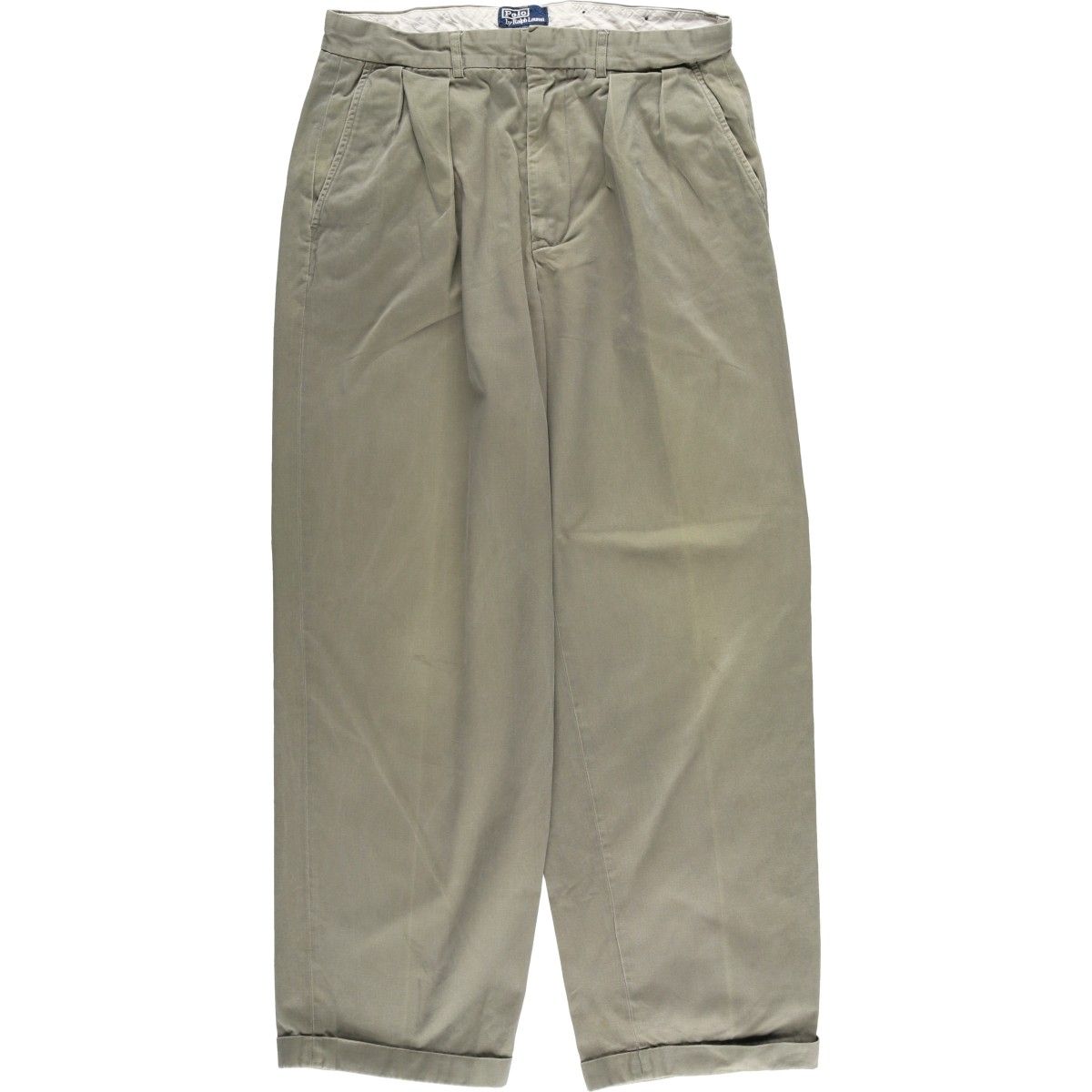 古着 ラルフローレン Ralph Lauren POLO by ツータック チノパンツ メンズw 34相当|eaa 606693