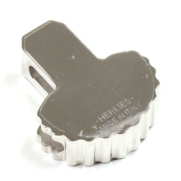 HERMES スカーフリング エポレット メタル ツイリー ガヴィロッシュ 肩章 シルバー|オレンジ|白