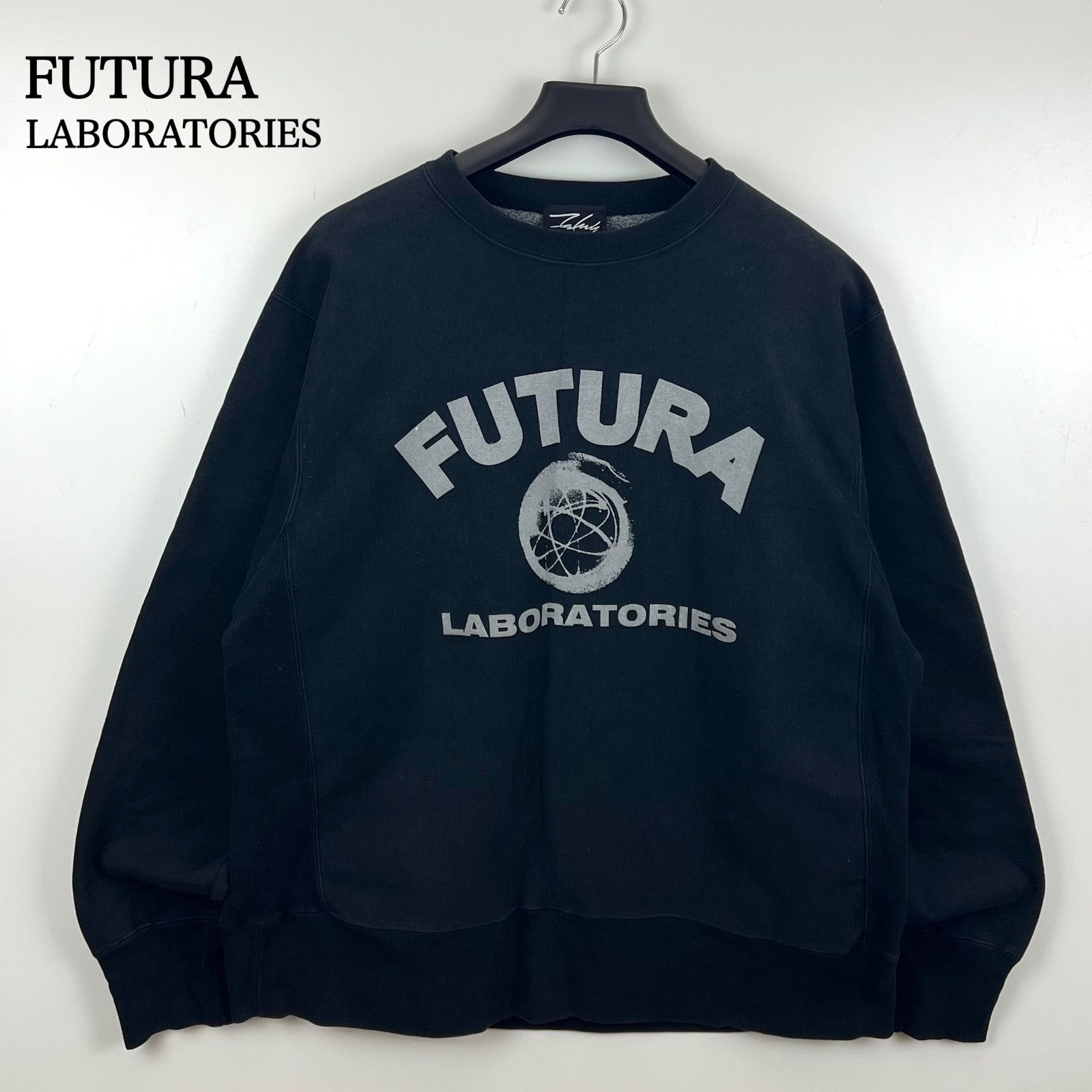 FUTURA LABORATORIES 00s archive atomic logo sweatshirts L フューチュラ 初期 アトミックロゴ  スウェット トレーナー リバース型 希少 レア 裏原