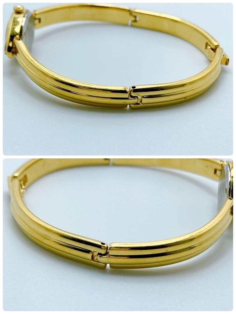  646 セイコー 1 E 20-6230 オーバル ストーン ゴールド 腕時計 腕時計(クォーツ) 腕時計(アナログ)