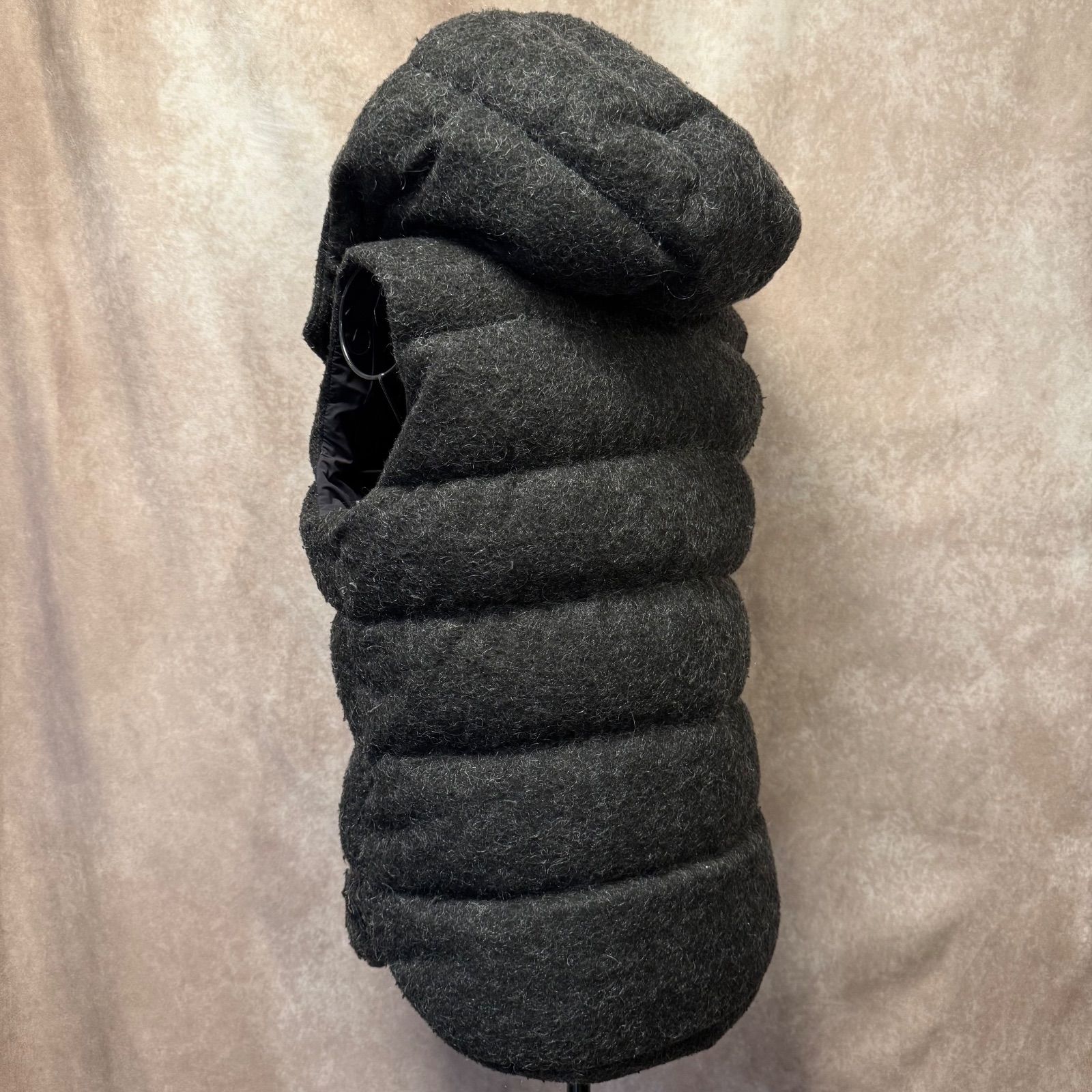 ✨TATRAS タトラス ダウンベスト 01 チャコールグレー フード着脱可