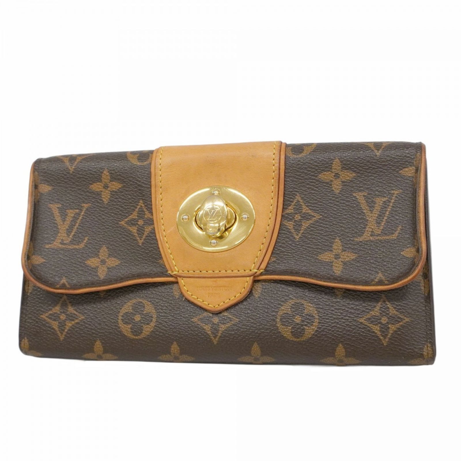 ルイ ヴィトン Louis Vuitton 長財布 モノグラム ポルトフォイユボエシ M 63220 ブラウンレディース
