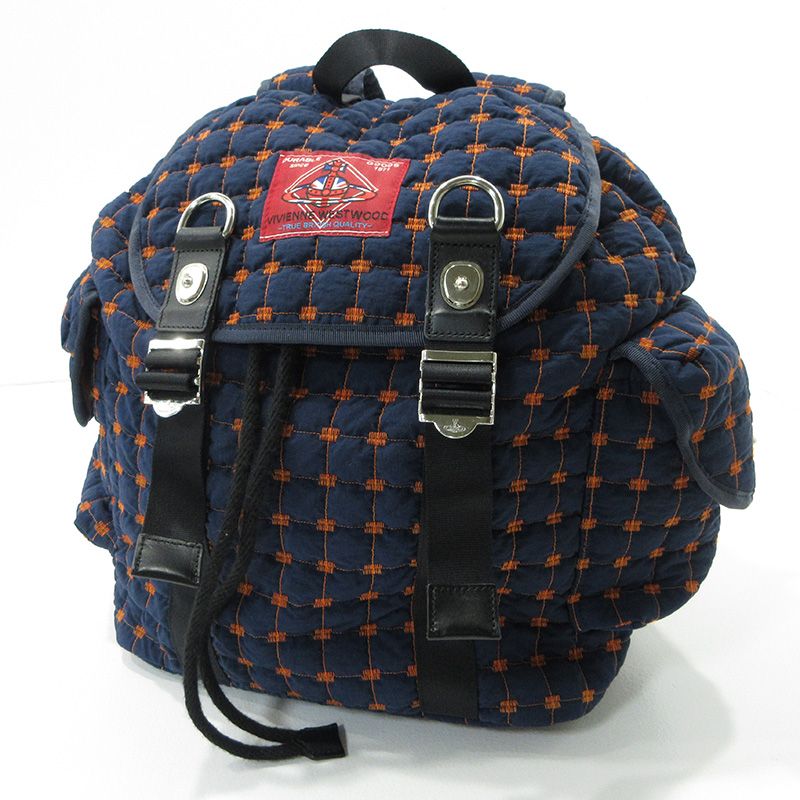 Vivienne Westwood | ヴィヴィアンウエストウッド リュック デイパック キルティングリュック ネイビー 121