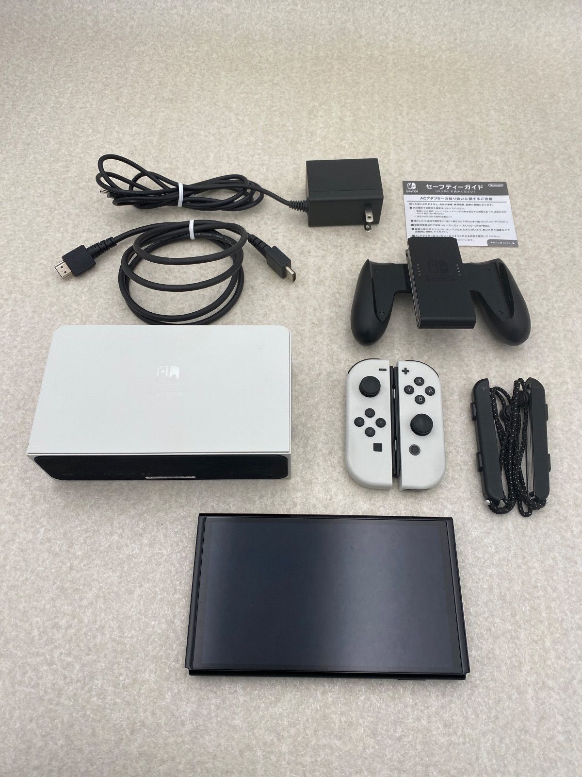 Nintendo Switch 有機ELモデル Joy Con L R ホワイト 動作品