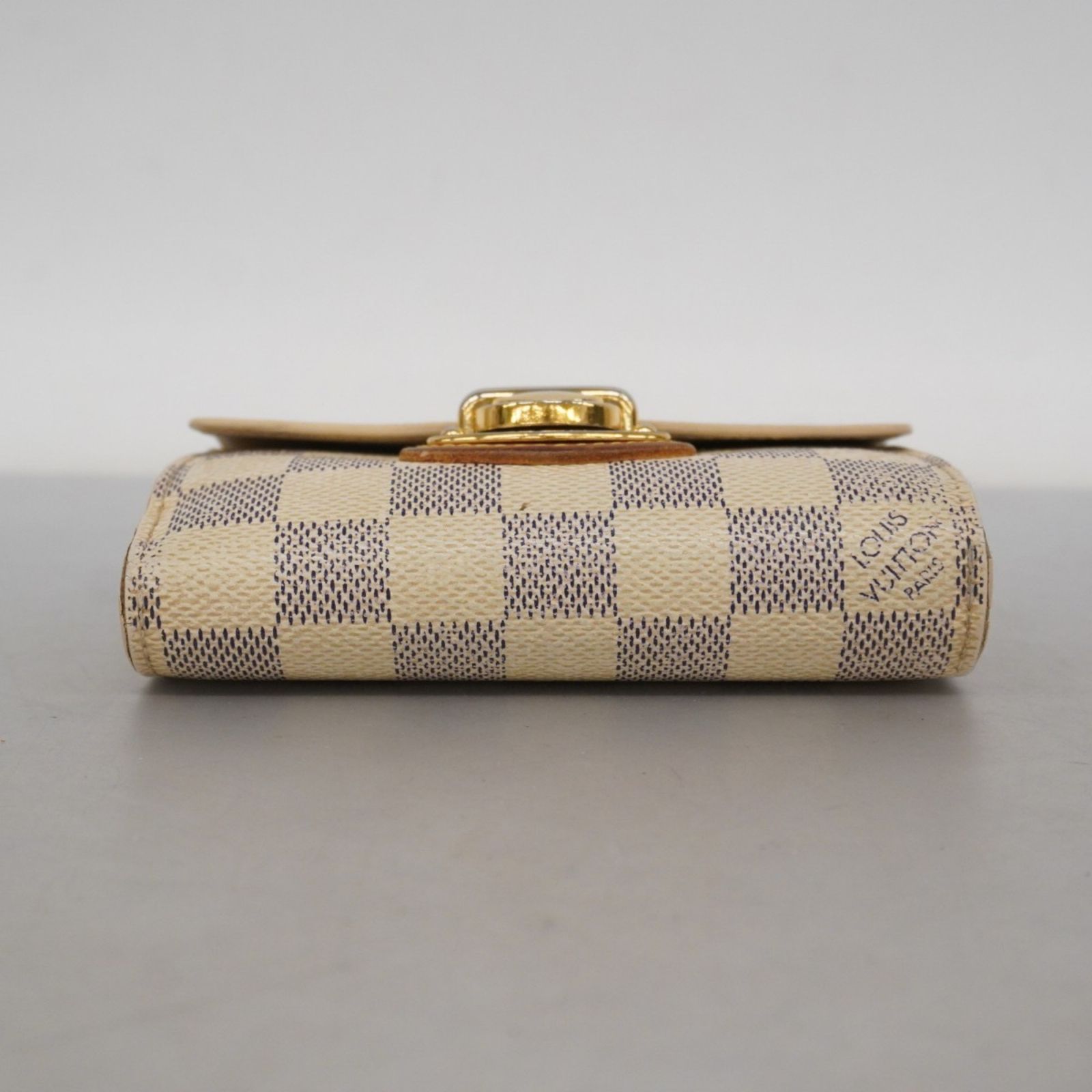 ルイ ヴィトン Louis Vuitton 三つ折り財布 ダミエ アズール ポルトフォイユジョイ N 60030 ホワイトレディース