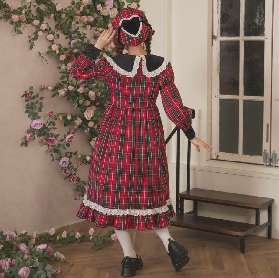 しまむら 愛野えり シャーロットの水曜日 ベロアリボンワンピース