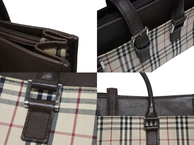 Burberrys バーバリー　チェック　ベージュ　ブラック 同型　2点 BURBERRY バーバリー ノバチェック ハンドバッグ ブラウン ベージュ