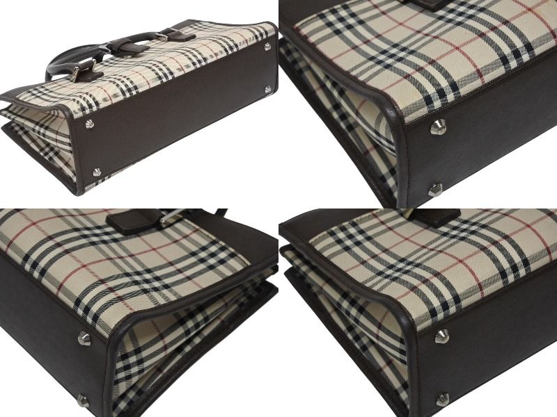 Burberrys バーバリー　チェック　ベージュ　ブラック 同型　2点 BURBERRY バーバリー ノバチェック ハンドバッグ ブラウン ベージュ