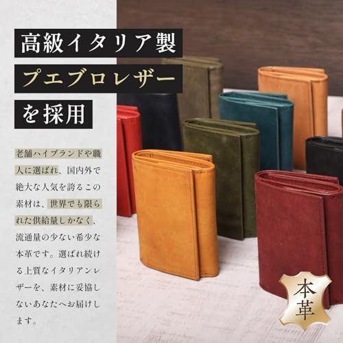 Boosters 財布 三つ折り財布 BOX型コインケース さいふ ブランド ブースターズ プエブロ 革 薄型三つ折り財布 ミニ財布 メンズ レディース オルテンシアpo 00 c 9 06 f