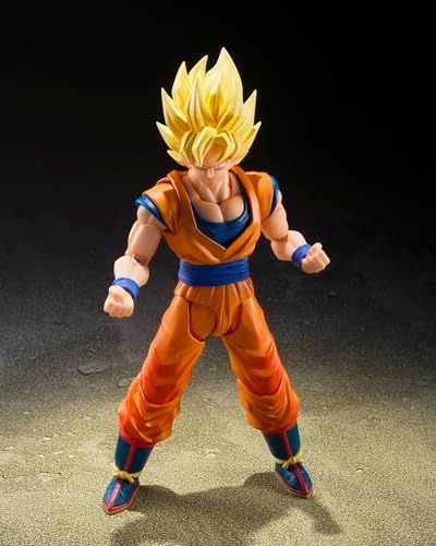 NATIONS S.H.フィギュアーツ ドラゴンボールZ 超サイヤ人孫悟空 決戦の幕開け 約145 mm PVC-ABS製 塗装済み可動フィギュアpo f 5 ffe 788