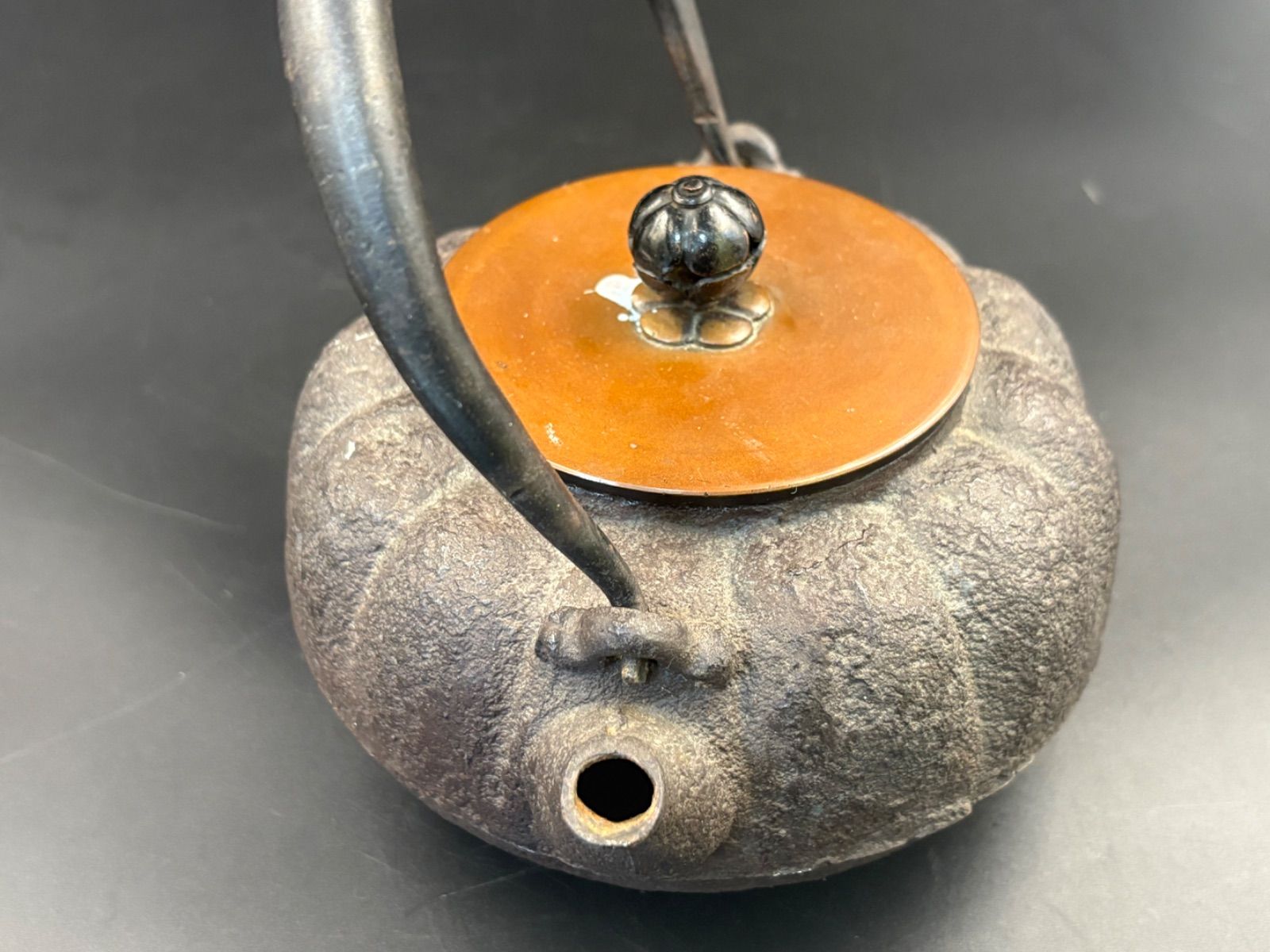 鉄瓶 鉄製 急須 銘あり「奈平園」 古道具・茶道具・骨董品 - メルカリ