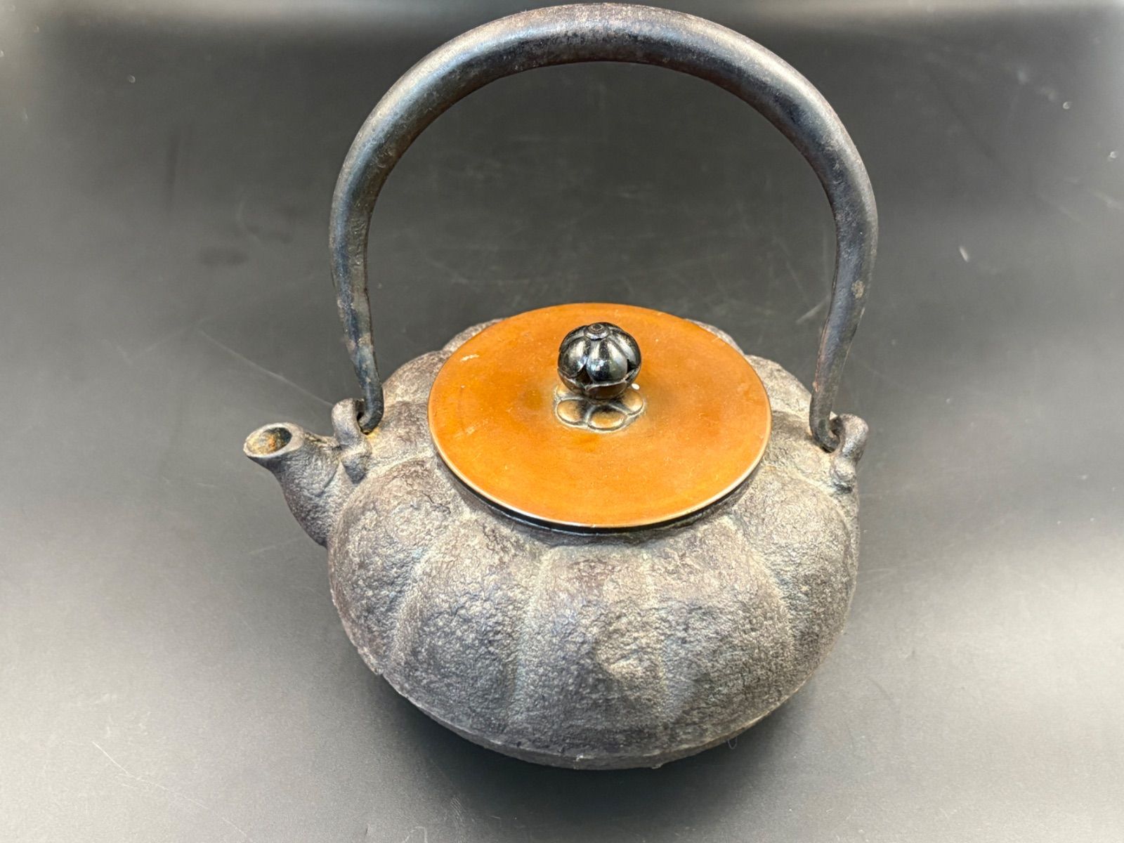 鉄瓶 鉄製 急須 銘あり「奈平園」 古道具・茶道具・骨董品 - メルカリ