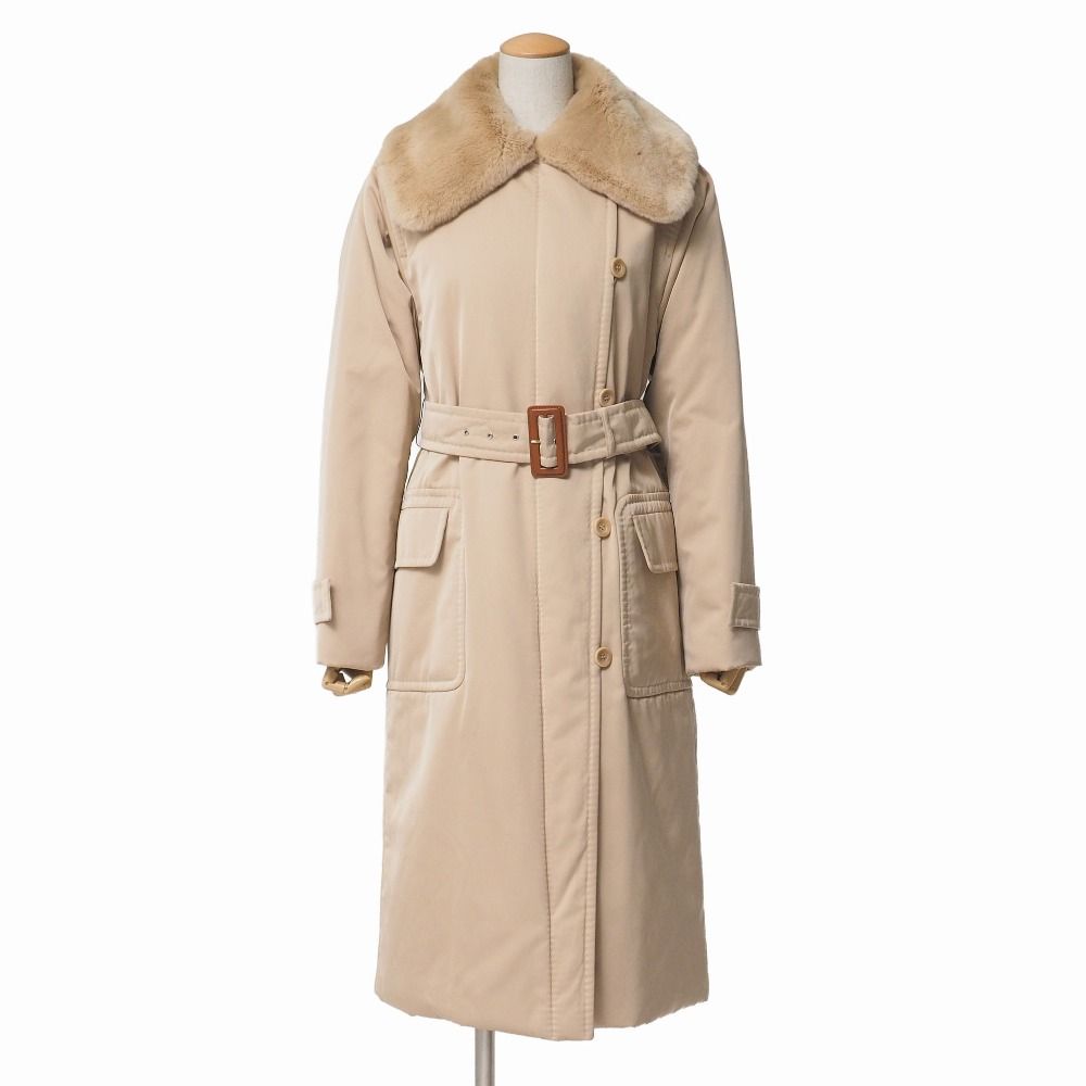 MAX MARA マックスマーラ コート サイズ42 中綿 ベルテッドコート 白タグ イタリア製 ブランド古着 |RA 7138