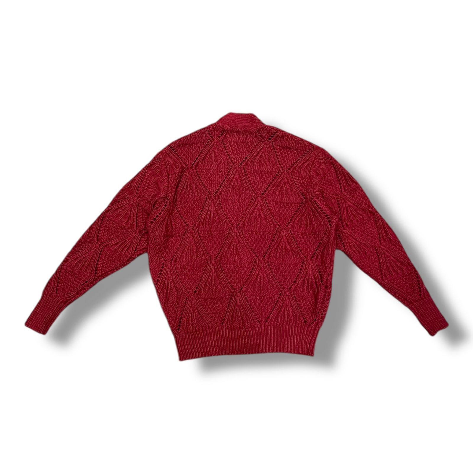 参考上代60,500円 未使用品 HERILL 23SS Cottoncode Pattern Cardigan 