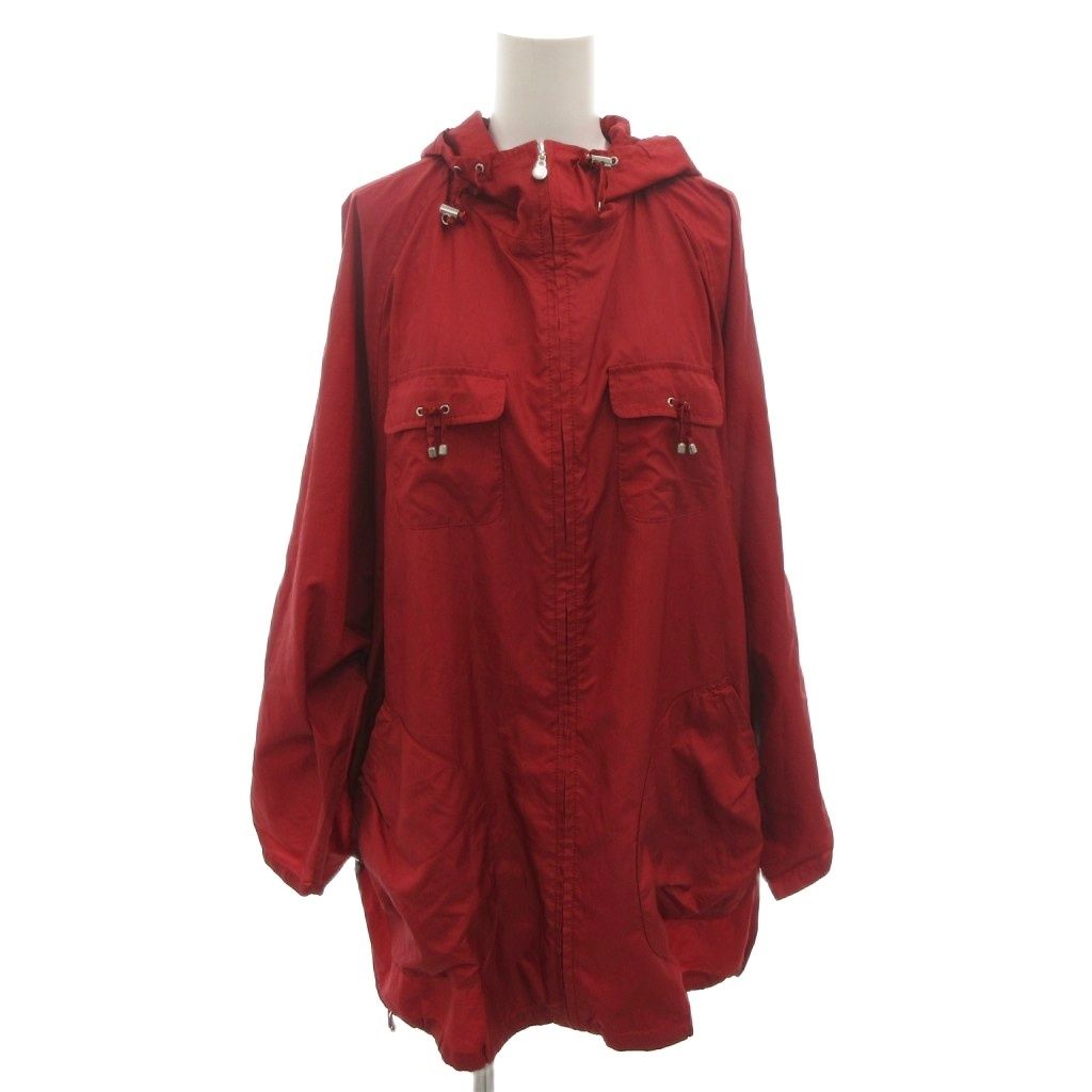 レリアン Leilian マウンテンパーカー ジャケット 9 赤 レッド ドローコード |FF ECT