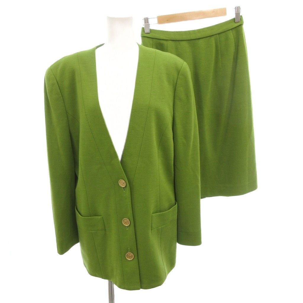 レオナール LEONARD スーツ セットアップ ジャケット スカート ウール