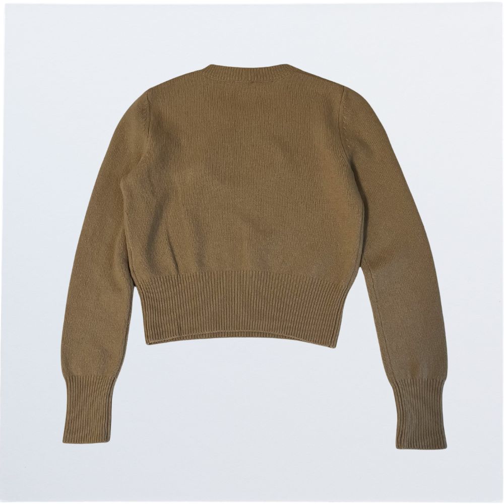 美品 DIESEL ディーゼル カシミヤ混 Dロゴ ニット セーター レディース カシミヤ混】DIESEL ディーゼル Dロゴ ニット セーター ベージュ M