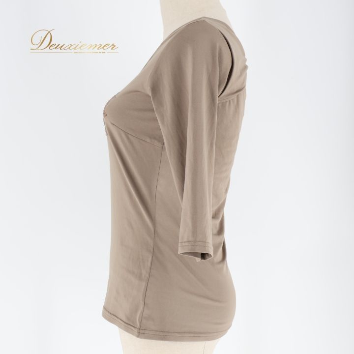 社交ダンス 衣装 トップス ブラウス カーキ系 チャコット Chacott