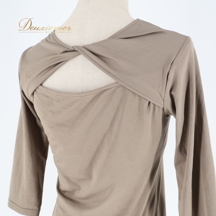 社交ダンス 衣装 トップス ブラウス カーキ系 チャコット Chacott