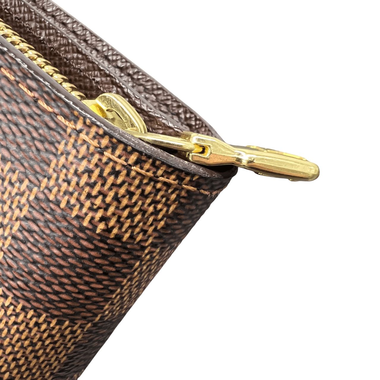 LOUIS VUITTON 極美品 ルイヴィトン コンパクトジップ ダミエ エベヌ