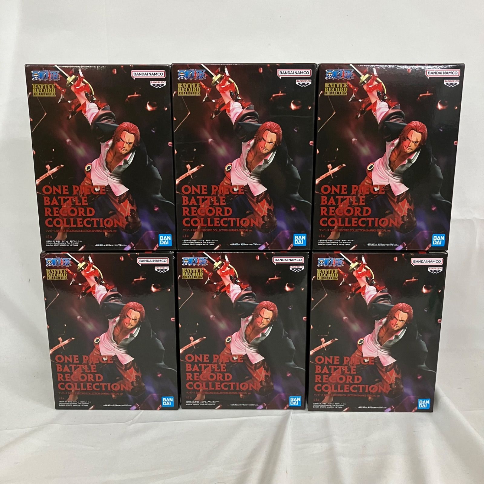 未開封 ワンピース BATTLE RECORD COLLECTION シャンクス 6個セット
