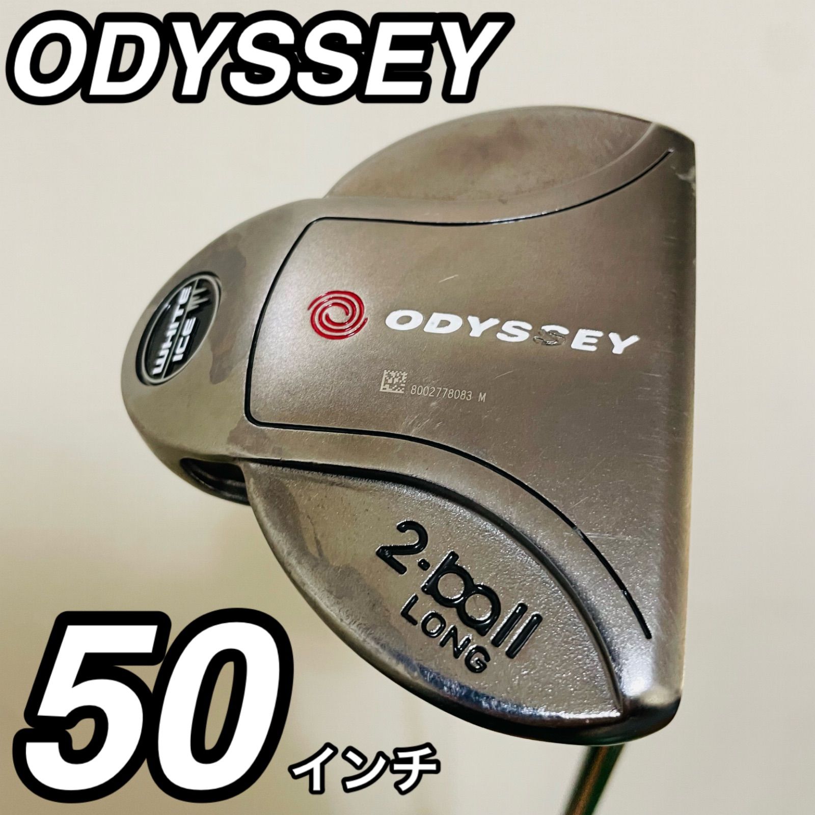 9496 ODYSSEY WHITE ICE 2 ball LONG 50インチ オデッセイ 長尺 パター メンズ 右利き ホワイトアイス ロング 匿名配送