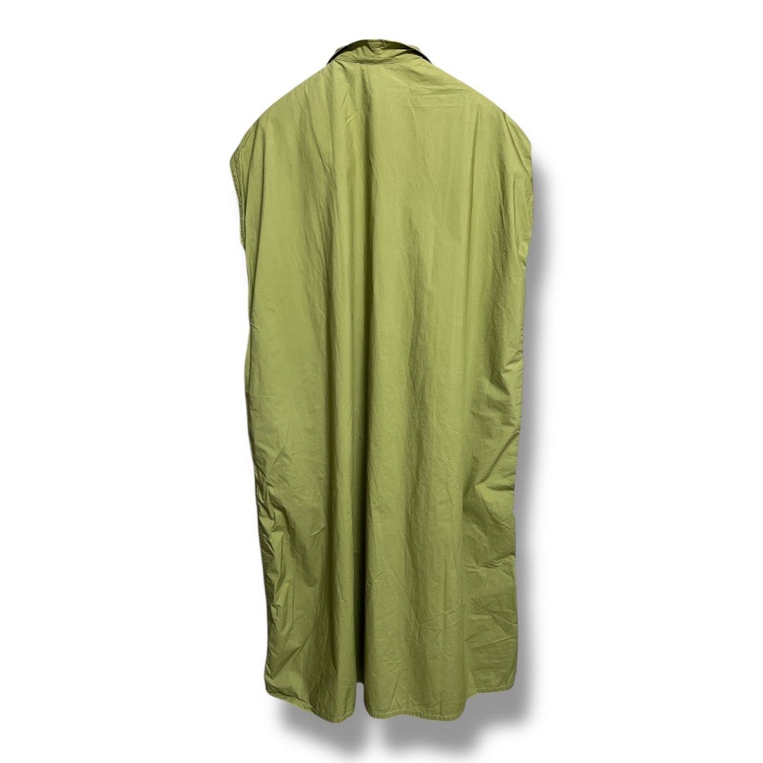 SIFIE D HOORE ソフィードール ベルト付き ワンピース シャツワンピース コットン フレンチスリーブ カジュアル レディース サイズ34 カーキ 夏 23 No.K 1186